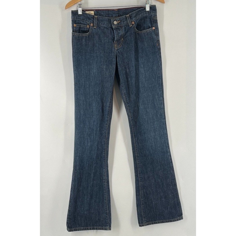 Vtg Y2K Abercrombie & Fitch Low Rise Button Fly Bootcut Jeans 2R Emma Style 30"w